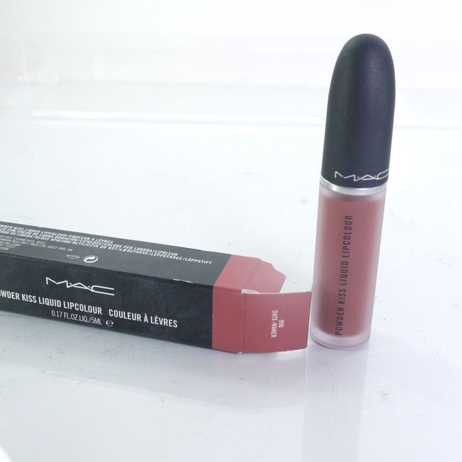 Mac Powder Kiss Liquid Lipcolour, Date Maker (Warm Nude )996, New,