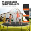 Black Replacement Trampoline Mat Fits 14ft Frame 72 V-Ring 6.5"-7" Spring Length