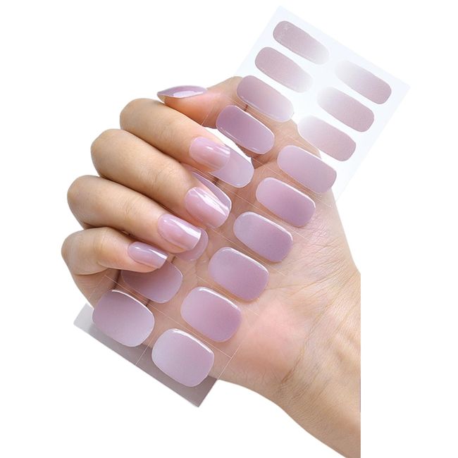 Gel Nail Stickers, Curing Type, Just Stick On, Feet, Removable Gel Nails, Sticker (248)