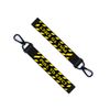 Pull to Eject Keychain Keyring Pilot Luggage Tag Zipper Pull Bag Black