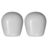 S1 Replacement High Abrasion PC Plastic Knee Caps for Pro Knee Pads (White)