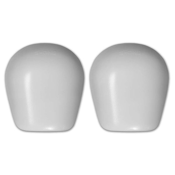 S1 Replacement High Abrasion PC Plastic Knee Caps for Pro Knee Pads (White)