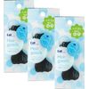 KAIJIRUSHI SS Hair Elastic Thin Type Black Bulk Purchase 1 Bag 2m x 3 Piece Set