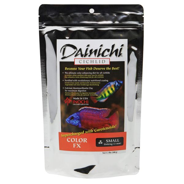 Dainichi Cichlid Food - Color FX Sinking Small Pellet - 1.1 lbs