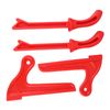 Woodworking Safety Push Sticks Set, Protective Hand Tool for Table Saw Carpentry, Red, 4pcs
