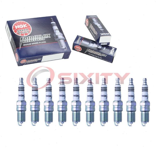10 pc NGK 7164 TR55IX Iridium IX Spark Plugs for XP606DP2 XP606 XP605DP2 gw