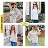 ASOMI Women's Knitted Jumper, Striped Chequered: Elegant Turtleneck Pullover, Winter Jumper, Warm Autumn Knitted Jumper, Casual Crew Neck, Colour Block Jumper, Long Sleeve, Fashion Transition Jumper,