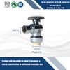 1 PIECE 1/2" PUSH FIT X 3/8" OD COMPRESSION 1/4-TURN ANGLE STOP VALVE