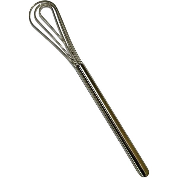 Rattleware 11” Long Handle Silver Stainless-Steel Espresso Flat Whisk - Ideal For Commercial, Domestic Or Home Kitchens - Premium Quality, Clump-Free Mixing for Perfect For Espresso Making