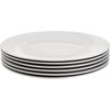 6-Piece White Dinner Plate Set, 10.5 Inches