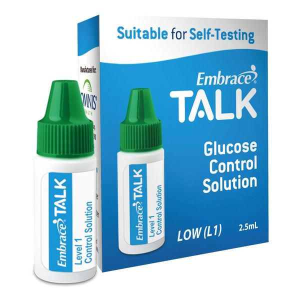 Embrace Talk Blood Glucose Control Solution Level 1 2.5 mL APX03AB0318