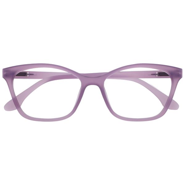 Opulize KAT Reading Glasses - Cat-Eye Frame - Matt Purple - Men & Women - Spring Hinges - R59-5 - +1.50