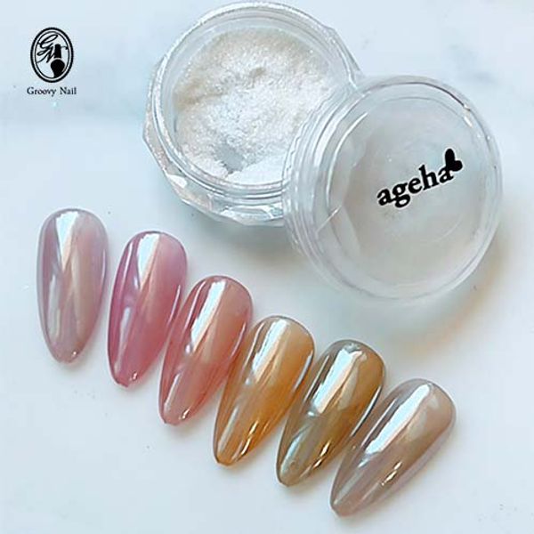 ageha Ageha Glass Powder Glossy Veil TV01 0.4g Glossy Powder Art Powder Gel Nails Nail Art Supplies Transparent Non-standard Mail