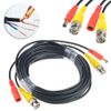 50FT BNC Video and Power Cable Wire Cord for CCTV Security Camera Black Mains