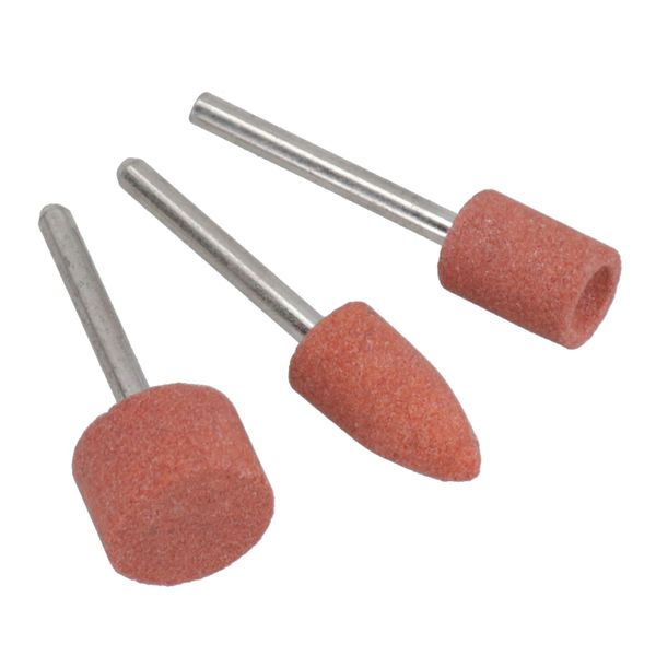 3pc Rotary Circular Grinding Sanding Wheel Set 9, 10, 15mm 3.17mm Mandrel