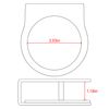 GEEKRIA Acrylic Wall Mount for Echo Dot 3rd, 4th, 5th Gen with LED Clock and Alexa, Round Base Fixed, Speaker Stand, Protector (Clear)