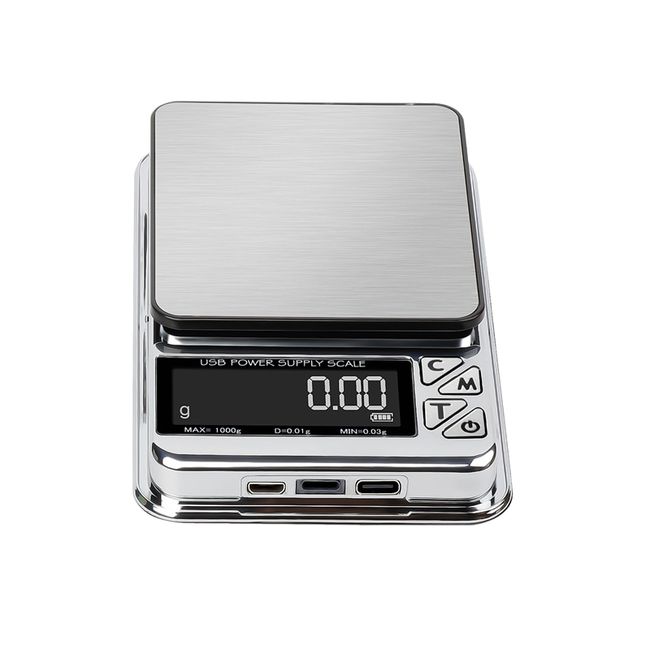 American Weigh Scales CD Mini Series Compact Stainless Steel Digital  Portable Pocket Weight Scale 500G X 0.1G - Great For Kitchen