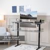 VIVO Black Electric Single Motor Stand Up Height Adjustable Desk Frame