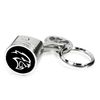 Dodge Hellcat Logo Chrome Finish Engine Piston and Rod Metal Key Chain Keychain