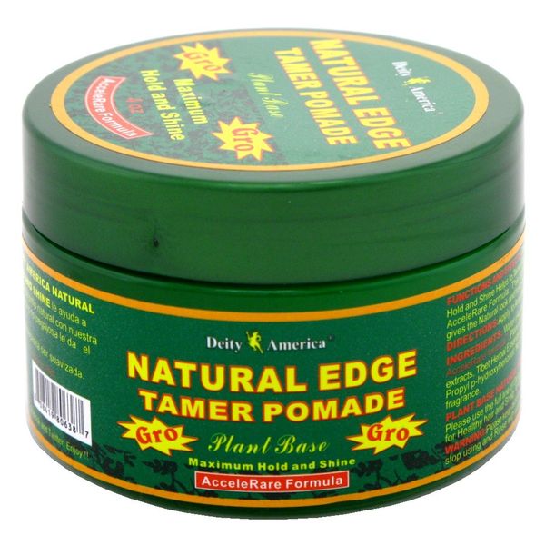 Deity Natural Edge Tamer Pomade 4 Ounce Jar (118ml) (2 Pack)