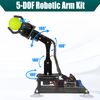 Adeept 5-DOF Robot Toys Arm Kit 5Axis Robotic Compatible with Arduino IDE Programmable DIY Coding STEM Robotis with OLED Display Processing Code and PDF Tutorials for Adults Kids Gift Ages 16+ - Blue