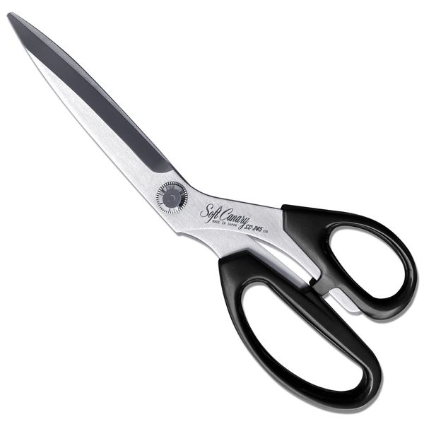 CANARY Japanese Fabric Scissors Japanese Stainless Steel 9.5 Inch, Professional Sewing Scissors, Heavy Duty Pro Fabric Shears, Made in JAPAN, Silver (SC-245)