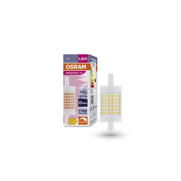 OSRAM Dimmbare zweiseitig gesockelte LED-Speziallampen PARATHOM® DIM LINE R7s 78.00 mm 100 12 W/2700 K R7s