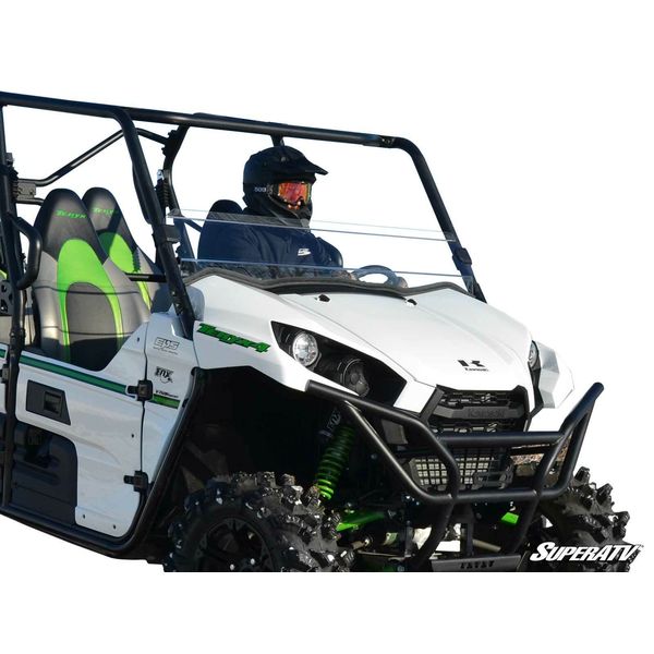 SuperATV Clear Half Windshield for Kawasaki Teryx 4 800 / 800 (2016+)