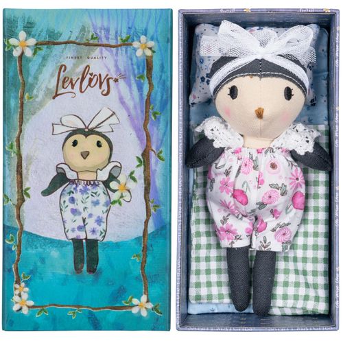 LEVLOVS Mouse in a Matchbox Danish Design Toy Baby Registry Animal Doll (Owl)