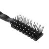 PARSA Beauty Air Vent Detangling Brush - Blow Dryer Brush with Plastic Pins for Quick and Gentle Drying - Hair Brush for Scalp Massage, Black, Oblong, High Quality - 19 x 3 x 3 cm