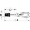 KS Tools 201.1215 Kupferrohr-Innenbürste, 15 mm