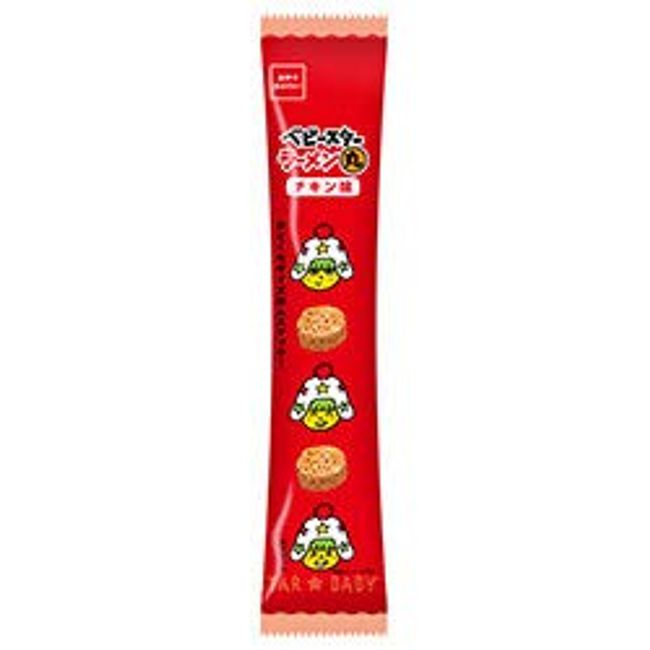 Oyatsu Company Baby Star Ramen Round Chicken Mini 1.2 oz (35 g) x 12 Bags