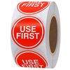 Hycodest 1.5" 500 Pcs Use First Stickers Small Stickers Circle Label Adhesive Dot Labels (Red)