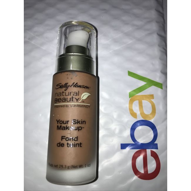 SALLY HANSEN Natural Beauty Foundation 1000-55 MAHOGANY ACAJOU unsealed NWOB