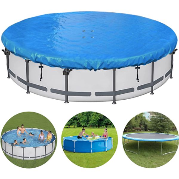 15Ft round Pool Cover Inflatable Pool Covers for above Ground Pools, Quick Insta
