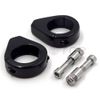HTTMT 39mm Fork Turn Signal Indicator Light Relocation Bracket Clamps Mount Compatible with H-D