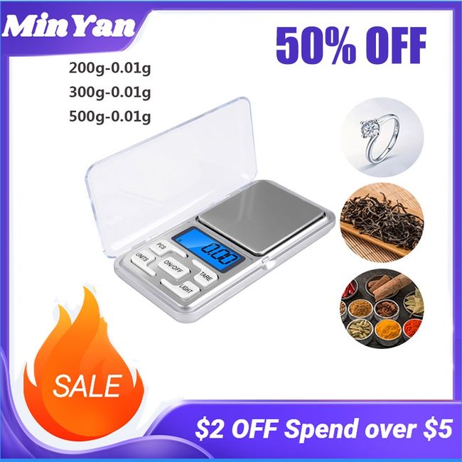 200g x 0.01g Mini Precision Pocket Electronic Digital Scale For