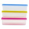 3 x Plastic Rectangle Food Container Lunch Box Kitchen Storage Organiser 500ml