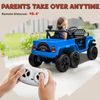 12V Kids Electric Car w/ 2WD/4WD Switchable, Remote Control Light Blue