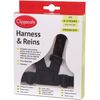 Clippasafe Easy Wash Harness and Reins (Black)