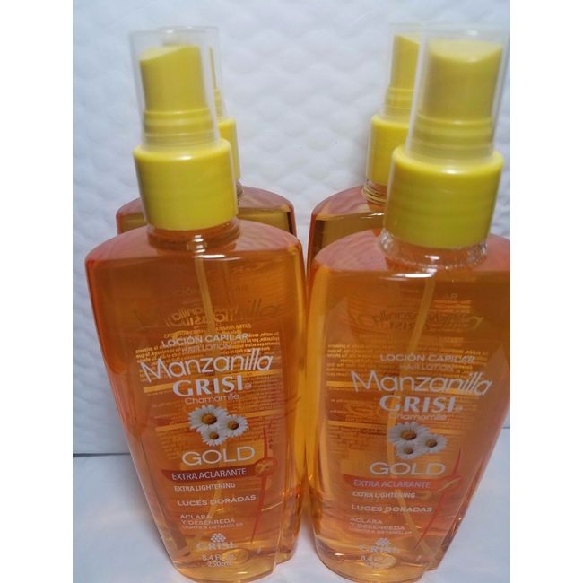 4 PACK MANZANILLA GRISI CHAMOMILE HAIR LOTION EXTRA LIGHTENING 8.4 FL OZ EACH SP