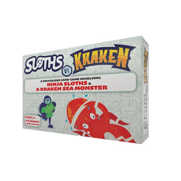 Sloths vs Kraken | An Action Packed Card Game Involving Sassy Ninja Sloths | Fast, Fun, & Easy to Learn | 2+ Players | Kids & Children | Age 7+ | Perfect for Holidays | Travel | Camping