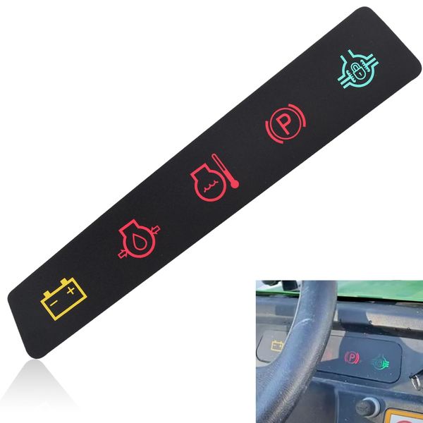 M117670 Dash Panel Decal/Instrument Panel Indicator Label Compatible with John De-ere Utility Vehicle 4X2, 6X4 Gators Below Serial Number 022482