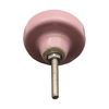 Nicola Spring Ceramic Cupboard Drawer Knobs - Button Design - Pink - Pack of 12