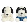 Aurora 2 Piece Peanuts Palm Pal Plush Bundle, Snoopy and Surfer Snoopy, 5"