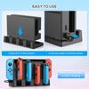 Charging Dock Compatible with Nintendo Switch for Joy Con & OLED Controller, Charging Dock for Joycon Controller, Charger Stand Station with Charging Cable (Nintendo Switch)