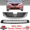 Front Bumper Grille Assembly Kit For 2011-2014 Toyota Sienna LE