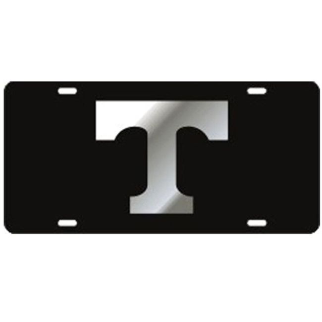 Craftique Tennessee Volunteers Black Laser Cut License Plate - Mirror T