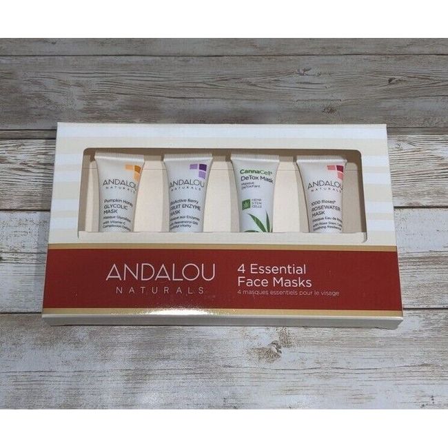 4-PACK! Andalou Naturals  Essential Face Masks New