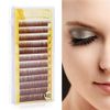 False Eyebrow Extension, EyesFalse LashesMixed Brown Fake Eyebrow Enhancer Individual Eyebrows 5-8mm